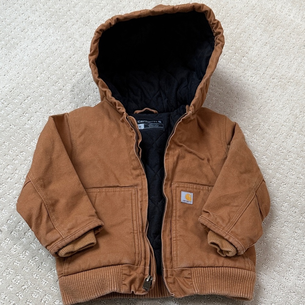 Carhartt BOYS' HOODED INSULATED ACTIVE JACKET